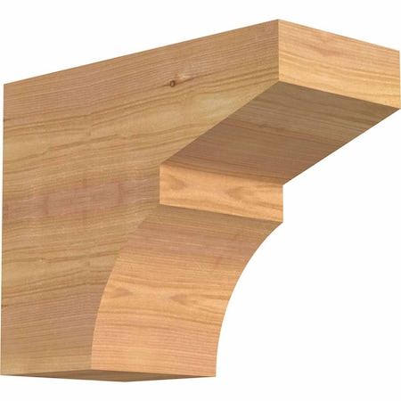 Ekena Millwork Monterey Smooth Rafter Tail, Western Red Cedar, 5 1/2"W x 10"H x 12"L RFT06X10X12MON00SWR
